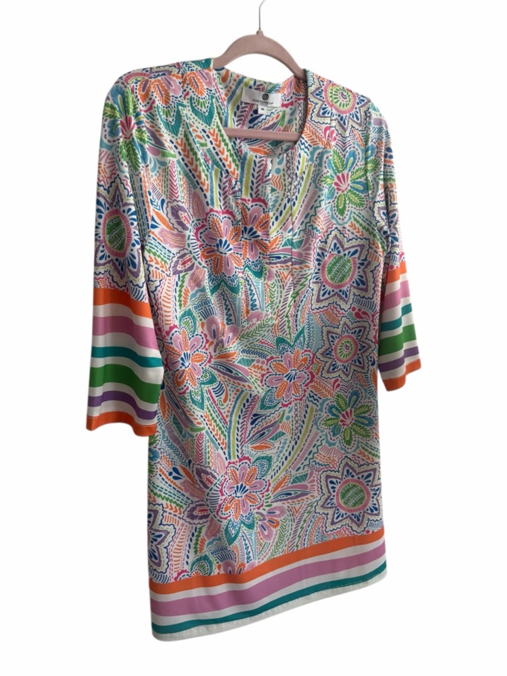 Jean-Pierre Klifa Paris Tunic Dress Womens Size Medium Pink Purple